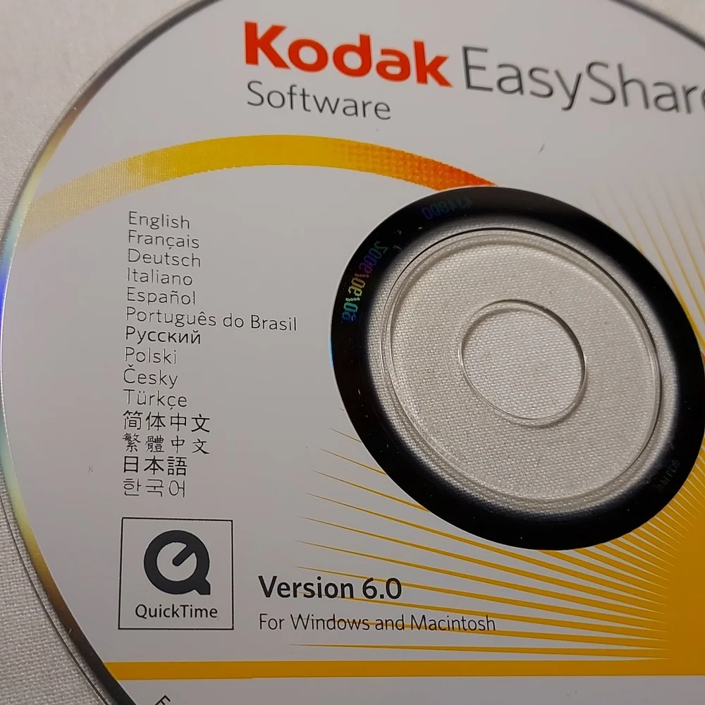 Vintage 2006 Kodak Easy Care Software Version 6.0 CD Information CD